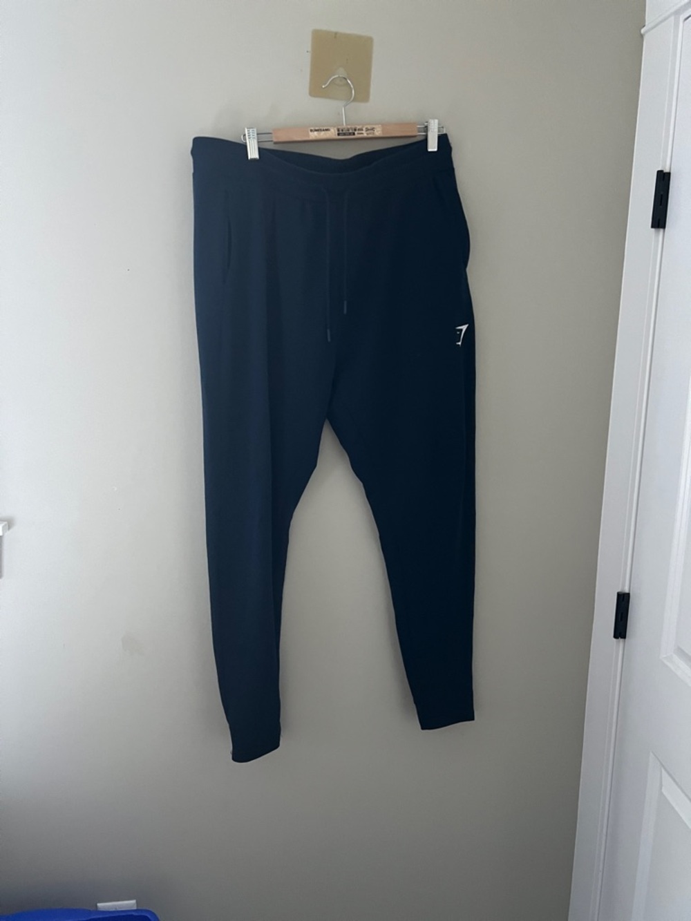 Gymshark Navy Tapered Jogger Sweatpants XL Athletic Training